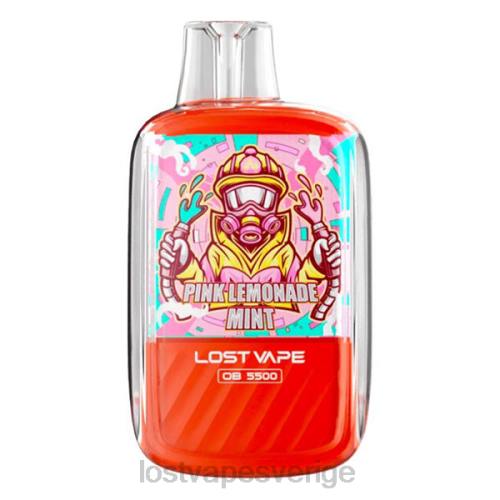 Lost Vape Contact Sverige - Lost Vape Orion ob5500 5500 puffar 14ml 50mg engångs FFV2105 rosa lemonad mynta