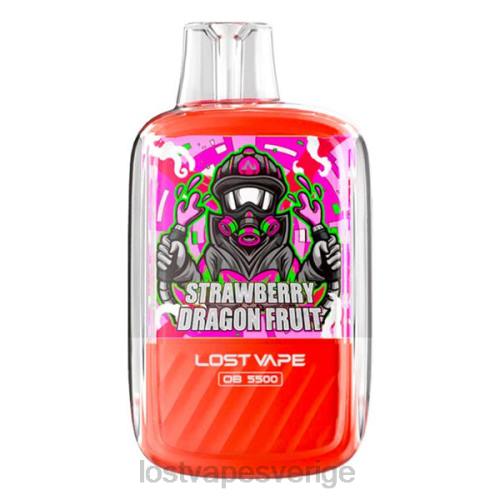 Lost Vape Flavors Sverige - Lost Vape Orion ob5500 5500 puffar 14ml 50mg engångs FFV2106 jordgubbsdrakefrukt