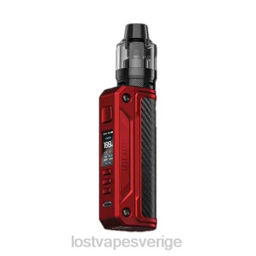 Lost Vape Stockholm - Lost Vape Thelema solo 100w kit FFV2172 matt röd/kolfiber