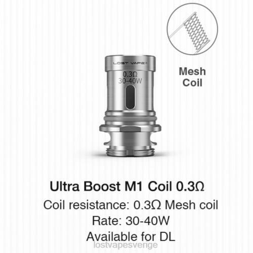 Lost Vape Flavors Sverige - Lost Vape Ultra boostspolar (5-pack) FFV2346 m1 v2 0,3 ohm