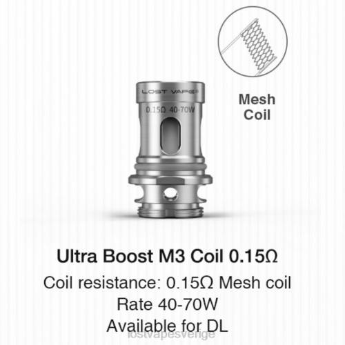 Lost Vape Review Sverige - Lost Vape Ultra boostspolar (5-pack) FFV2348 m3 v2 0,15 ohm