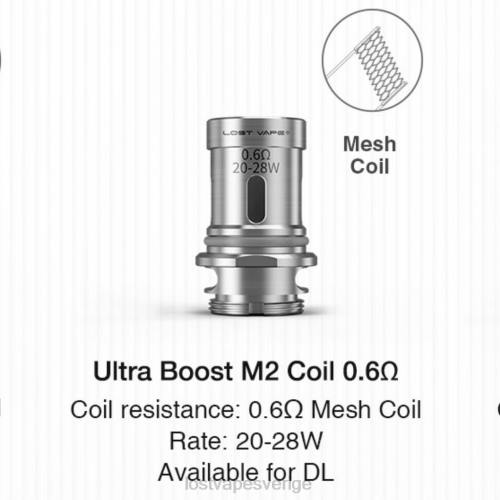 Lost Vape Wholesale - Lost Vape Ultra boostspolar (5-pack) FFV2347 m2 v2 0,6 ohm